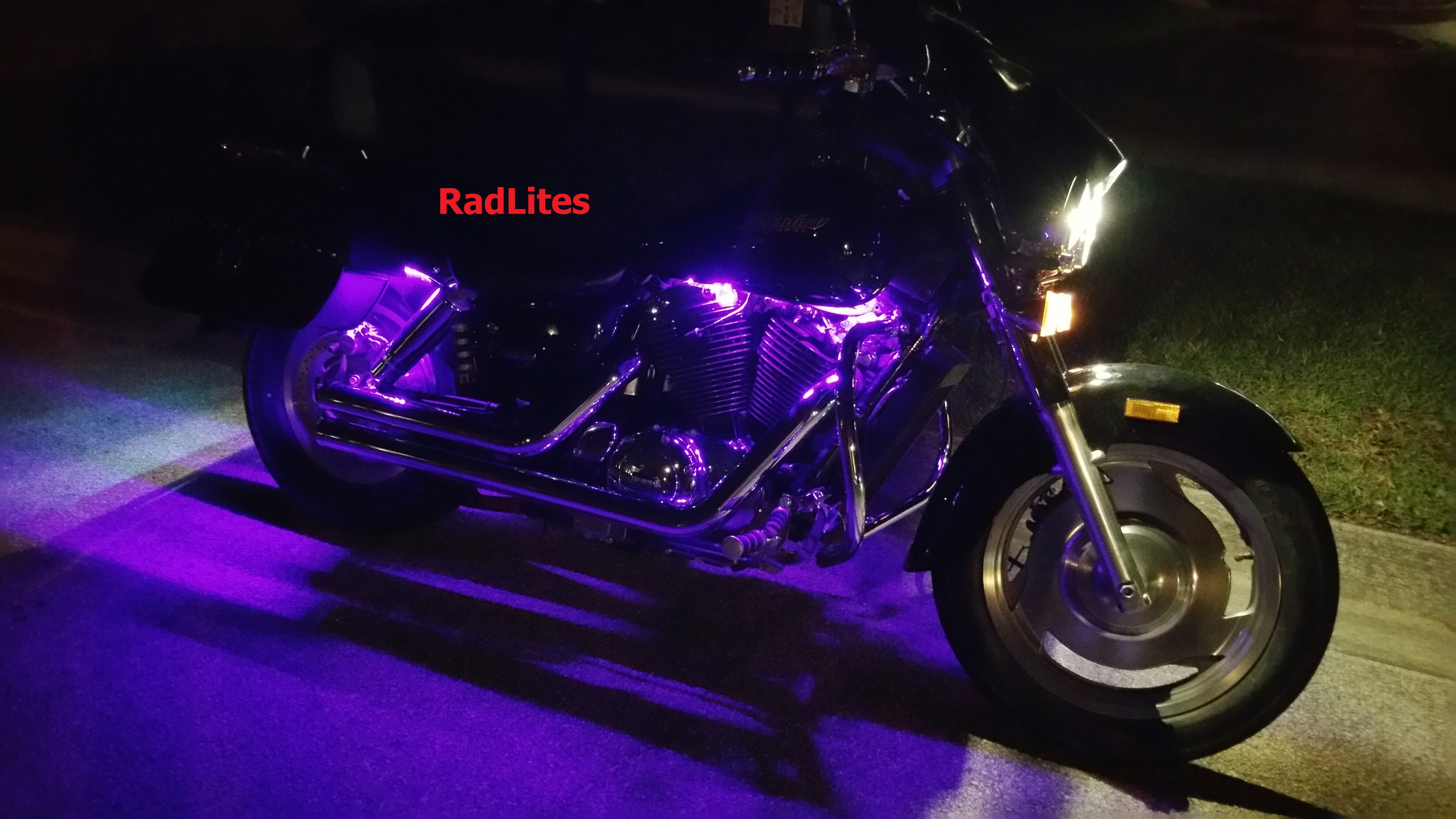 RadLites 6 Piece Orange Motorcycle 66 LED Light Kit Brightest!